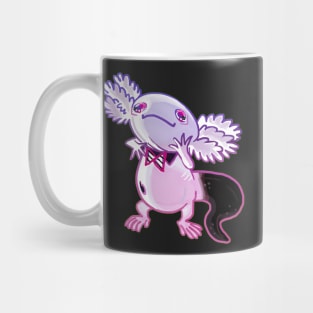 Axolotl black and white mud puppy t-shirt 2 Mug